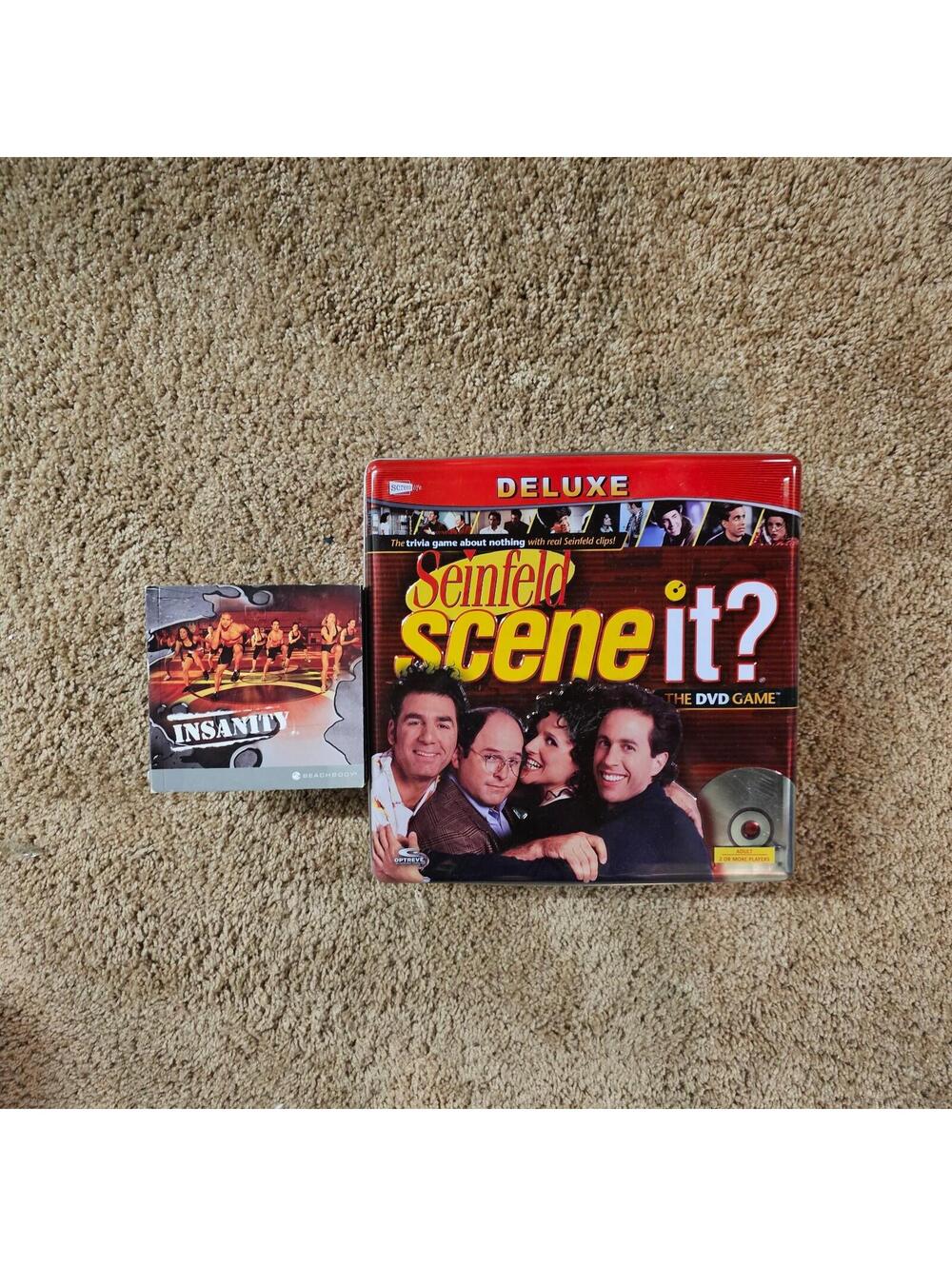 Beachbody Insanity 10-DVD set + Seinfeld Sceneit DVD game